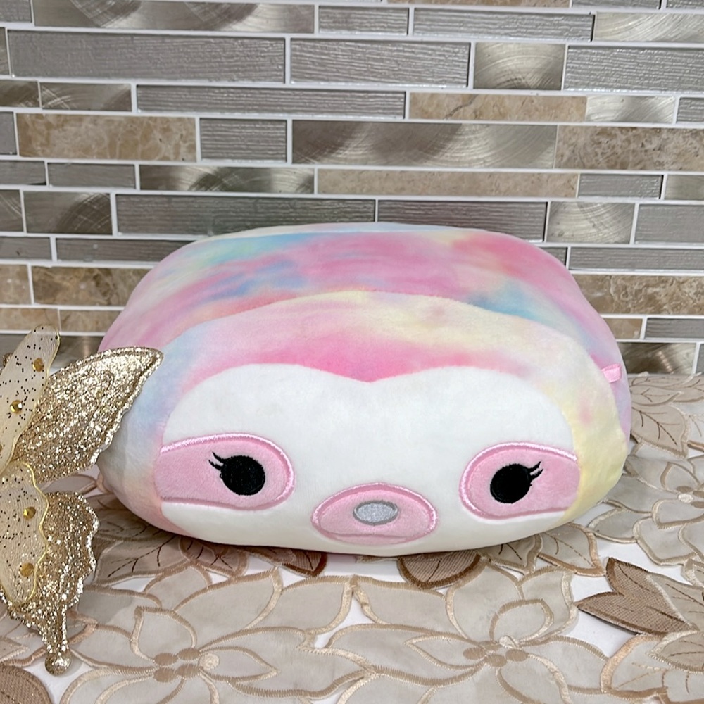 KellyToy Squishmallow Gretchen Stackable Sloth 🦥 Soft Tye Dye